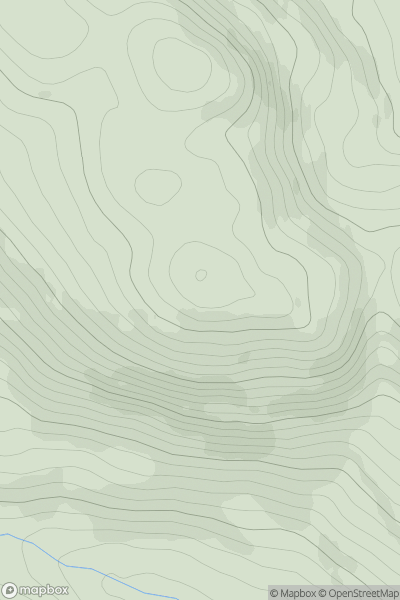 Thumbnail image for Creag nan Eun [Loch Tay to Perth] [NN722261] showing contour plot for surrounding peak